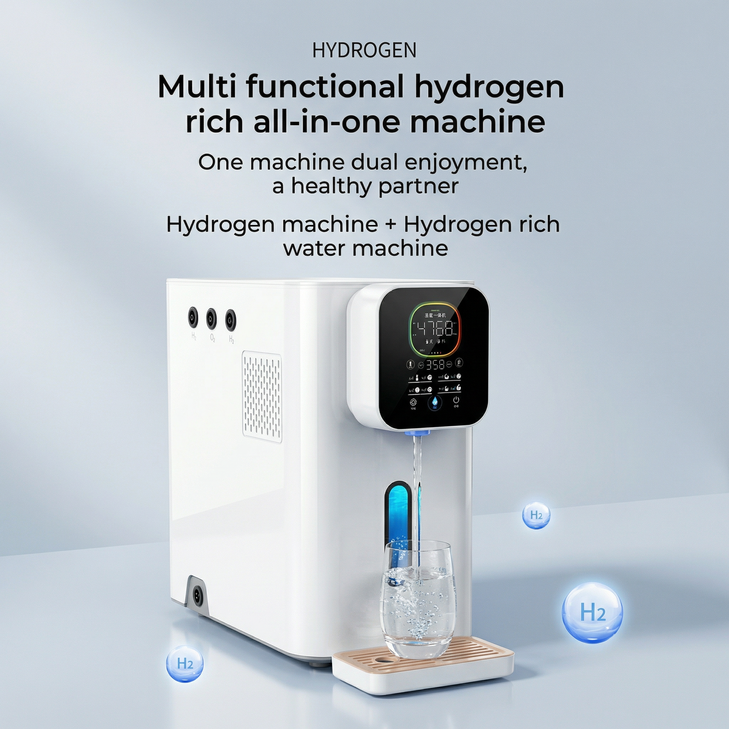 Hydrion Flux Hidrogen Generator de apă Dispenser & Inhalator