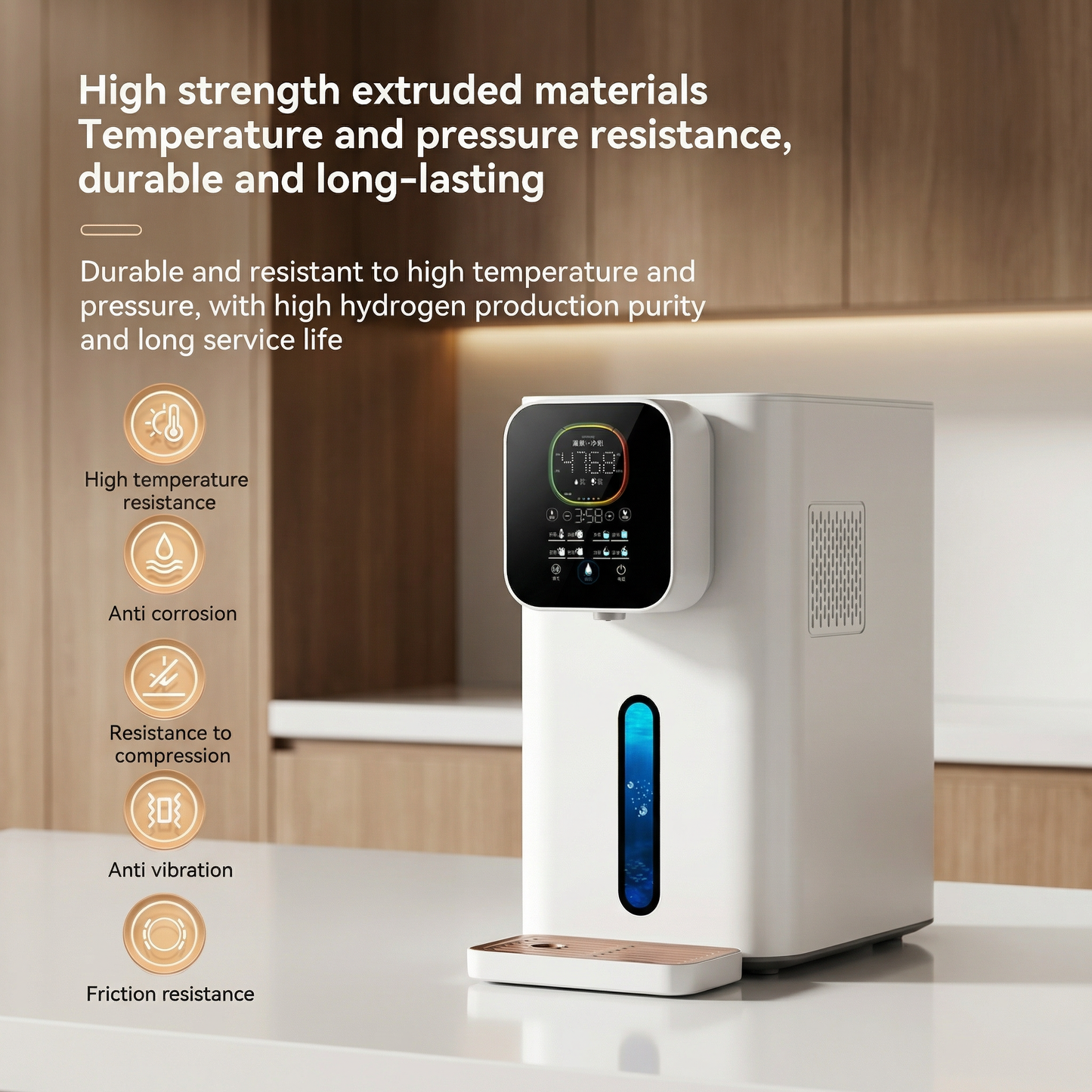 Hydrion Flux Hidrogen Generator de apă Dispenser & Inhalator