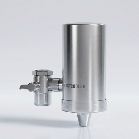 Filtru de apă de la robinet din oțel inoxidabil – 304 de calitate alimentară, cărbune activat cu 4 straturi, comutator filtrat/nefiltrat, potrivire universală