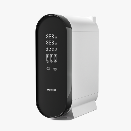 Sistem de osmoză inversă fără rezervor sub chiuvetă – 600 GPD, 0,0001 microni, afișaj TDS dublu, remineralizare minerală alcalină, pur la scurgere 2:1