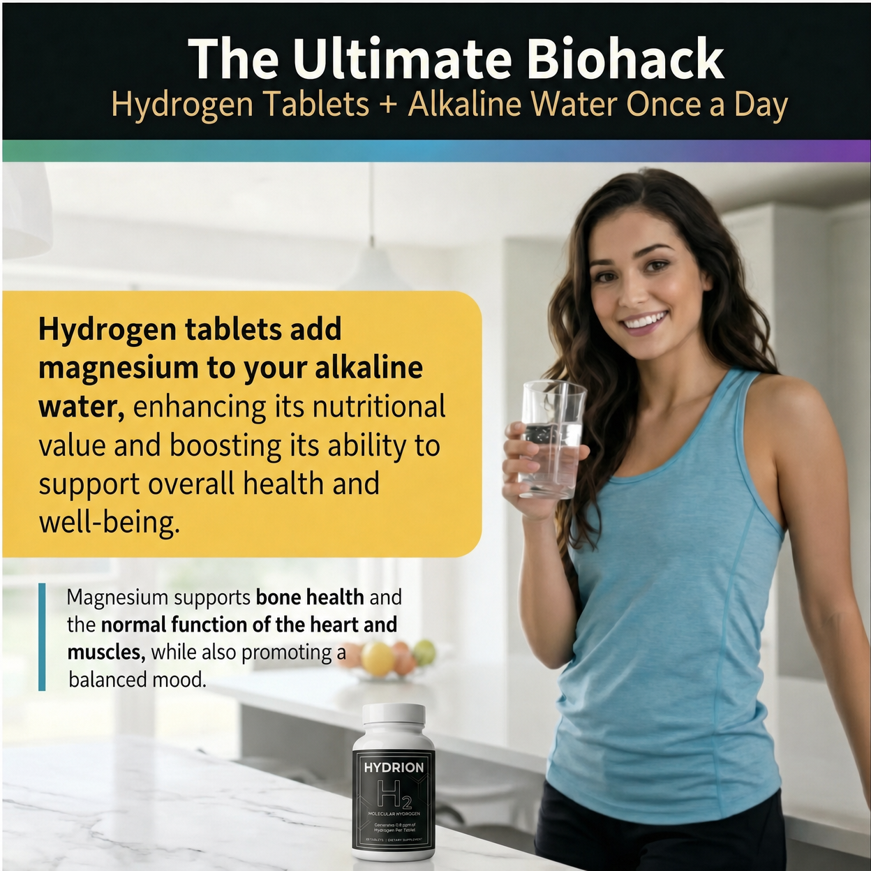 Hydrion H2 Molecular Hydrogen, 90 Tablete