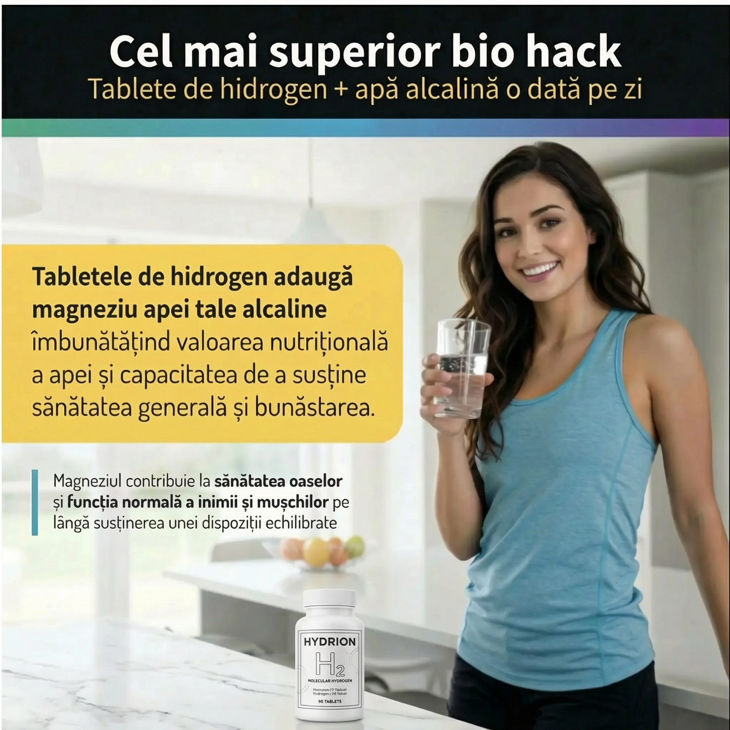 Hydrion H2 Molecular Hydrogen, 90 Tablete