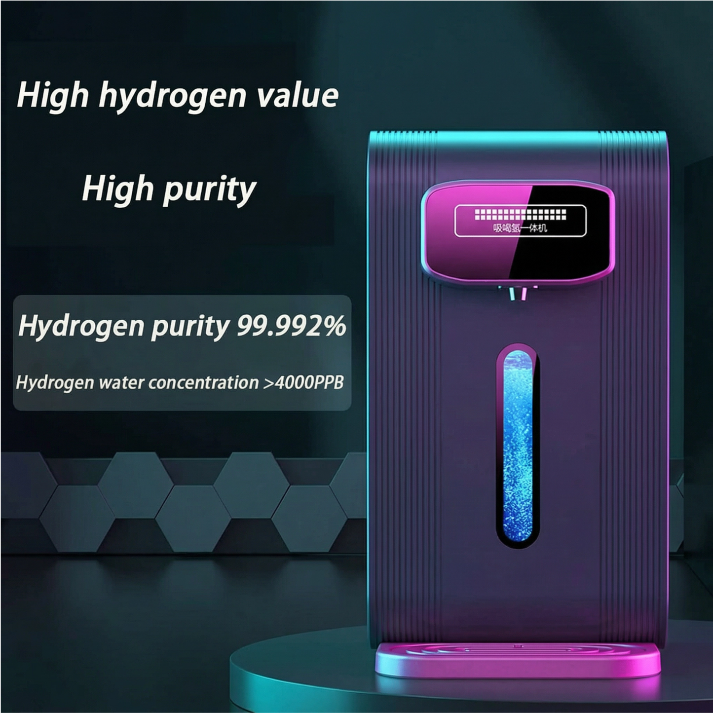 Aparat de apă cu hidrogen Hydrion Onyx + inhalator
