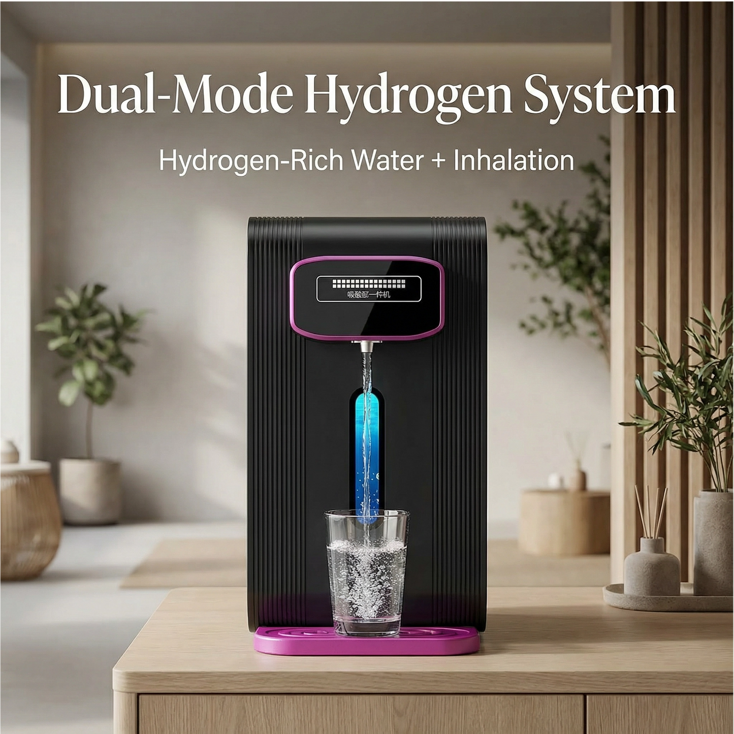 Aparat de apă cu hidrogen Hydrion Onyx + inhalator