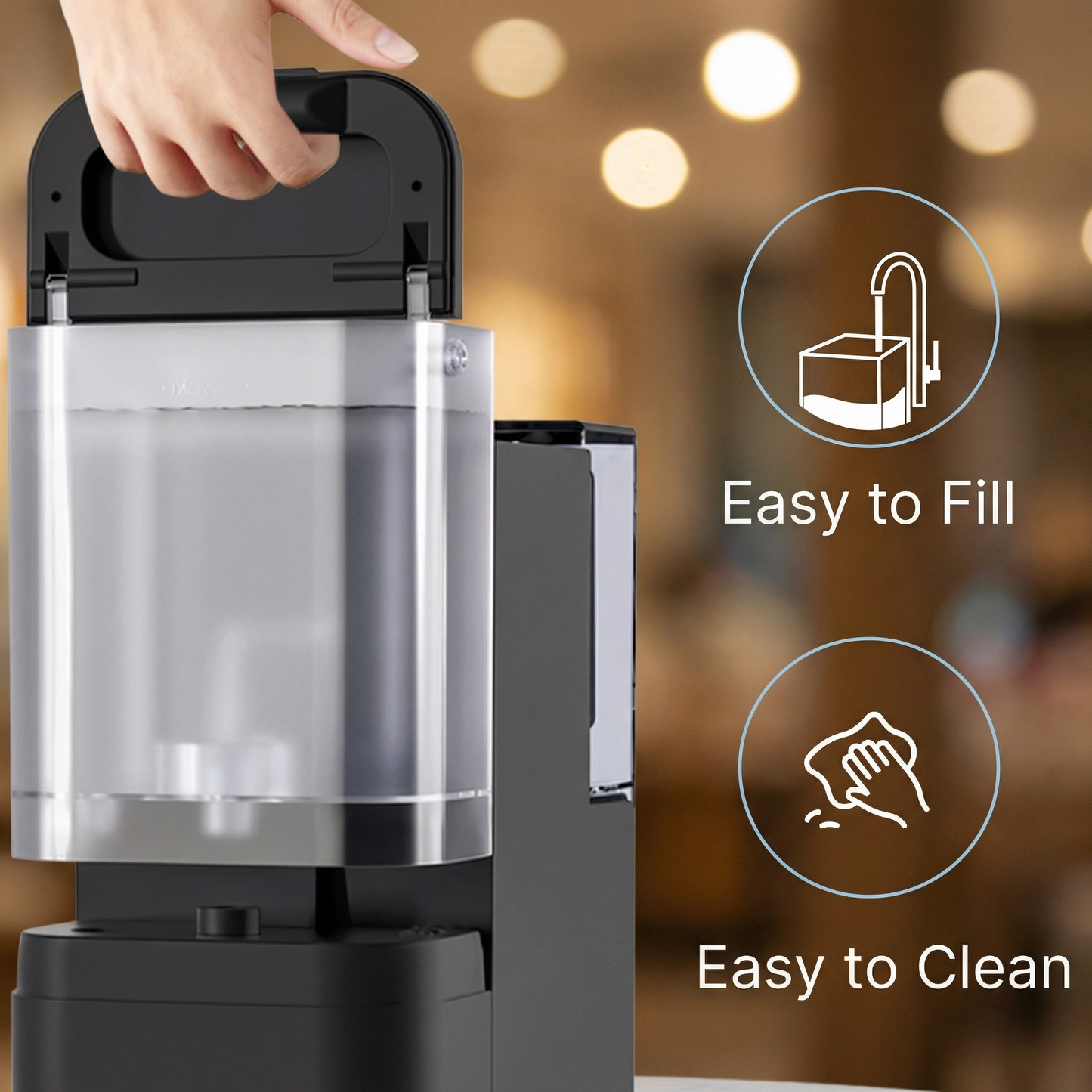 Filtru de apă cu osmoză inversă de blat & Dozator de apă caldă – 6 setări de temperatură, 0,0001 microni RO, certificat NSF/ANSI 58, rezervor de 4,5 l