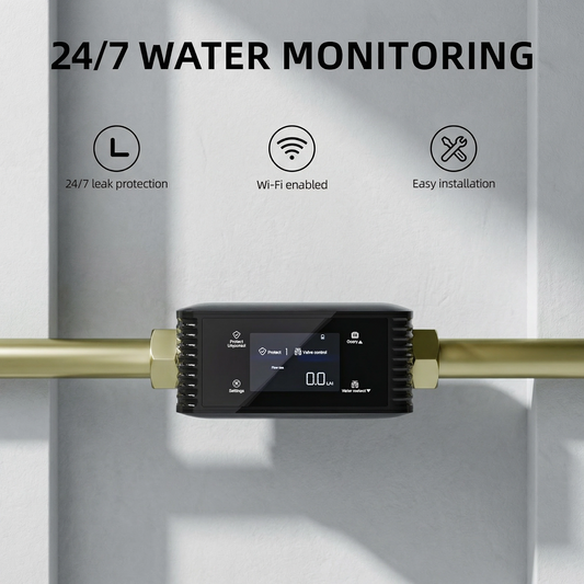 Detector inteligent de scurgeri de apă pentru întreaga casă cu supapă de închidere automată