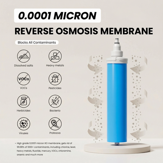 Sistem de filtrare a apei cu osmoză inversă fără rezervor sub chiuvetă – 800 GPD, 0,0001 microni RO, afișaj TDS în timp real, raport pur la scurgere 4:1, robinet dedicat inclus