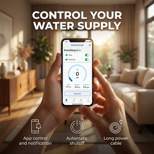 Detector inteligent de scurgeri de apă pentru întreaga casă cu supapă de închidere automată